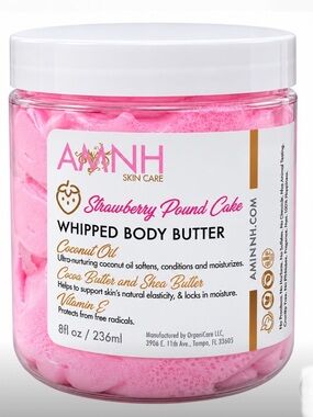 Aminnah Strawberry Pound Cake Whipped Body Butter